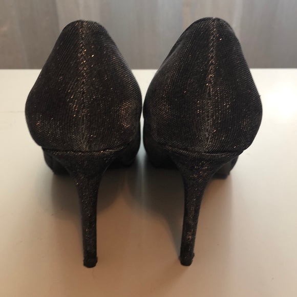 Dark Silver sparkly heels - Picture 4 of 5